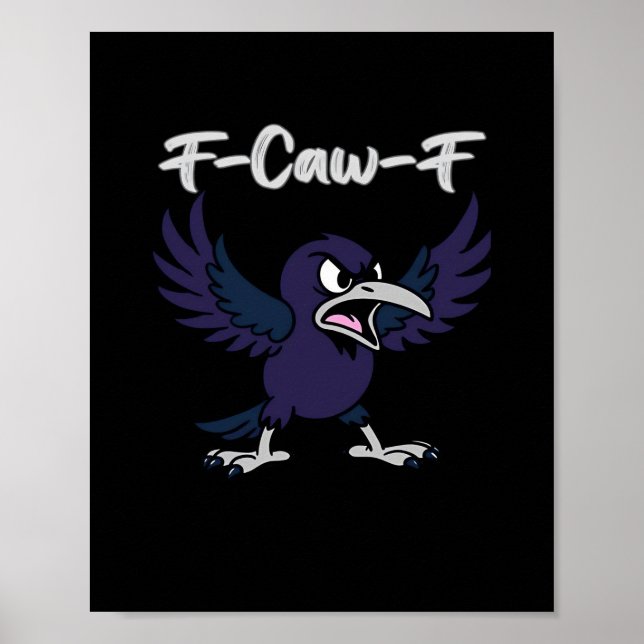 Póster Gráfico Retro F-Caw-F (Frente)
