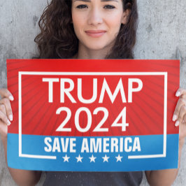 Póster Gráfico "Salvemos a Estados Unidos" de Trump 2024