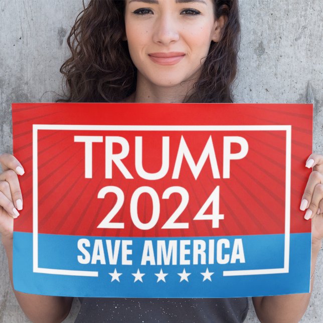 Póster Gráfico "Salvemos a Estados Unidos" de Trump 2024 (trump 2024 poster)