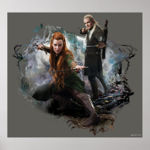 Póster Gráfico TAURIEL™ y LEGOLAS GREENLEAF™