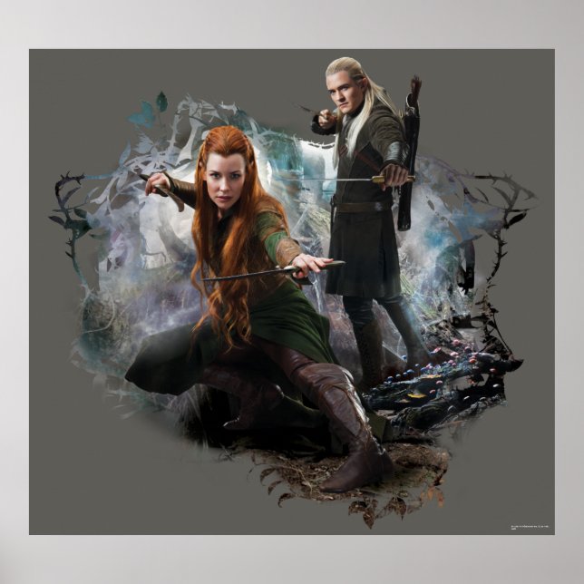 Póster Gráfico TAURIEL™ y LEGOLAS GREENLEAF™ (Frente)