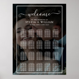 Póster Gráficos de asientos de Bodas de fotografía con ef