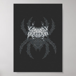 Póster Gráficos de gimnasio de araña de disciplina