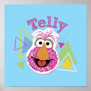 Póster Gráficos Divertidos de Telly Monster