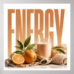 Póster Gráficos editoriales de bienestar de lujo energéti