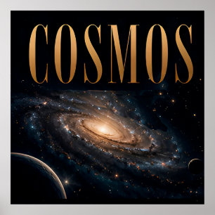 Póster Gráficos editoriales de lujo del espacio cósmico