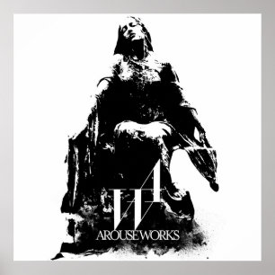 Póster Gráficos en blanco y negro