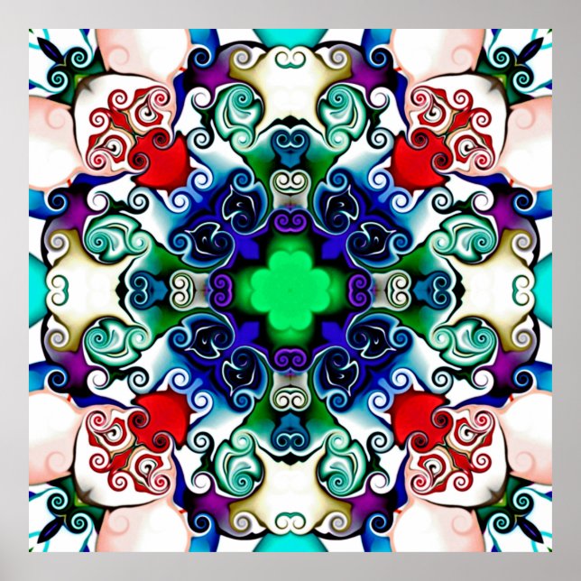 Póster Gráficos informáticos. Ilustracion de un flujo abs (Frente)