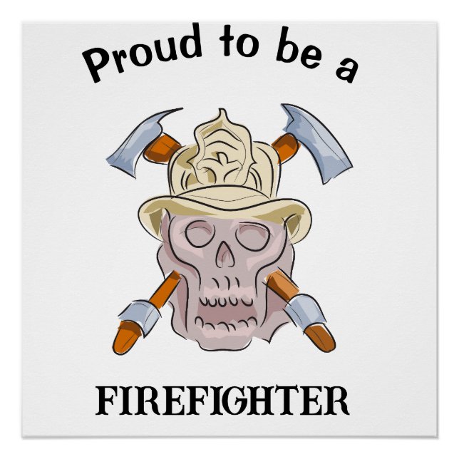 Póster Gráficos personalizados de bomberos (Anverso)