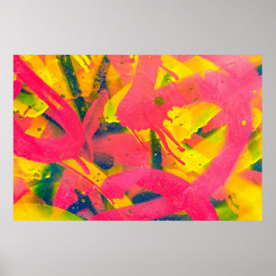 Póster Grafiti colorido. Artarta de calle abstracta de ci