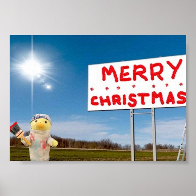 Póster Grafiti de Navidad Feliz (Frente)