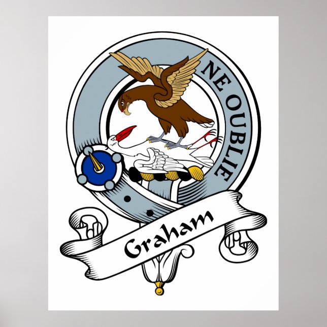 Póster Graham Clan Badge (Frente)