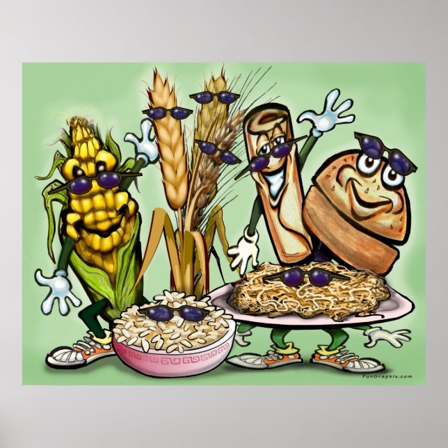 Póster Grains Food Group (Frente)
