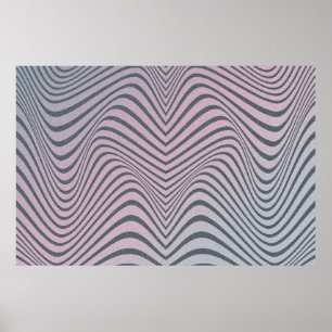 Póster Grainy psychedelic background. Zebra stripe patter