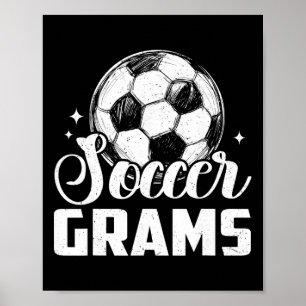 Póster Gramas de Fútbol Familiares de Fútbol Correspondie