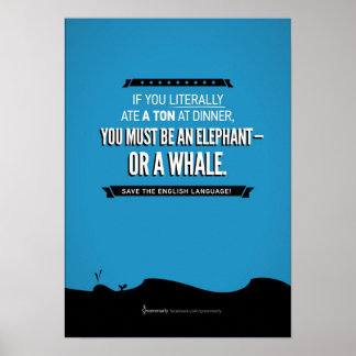 Póster Grammarly Whale Poster