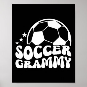 Póster Grammy de fútbol Groovy Grammy de un jugador de fú