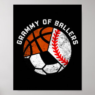 Póster Grammy De Llers Divertido Vender Fútbol Boceto Gra