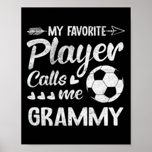 Póster Grammy Fútbol Mi Jugador Favorito Me Llama Grammy 