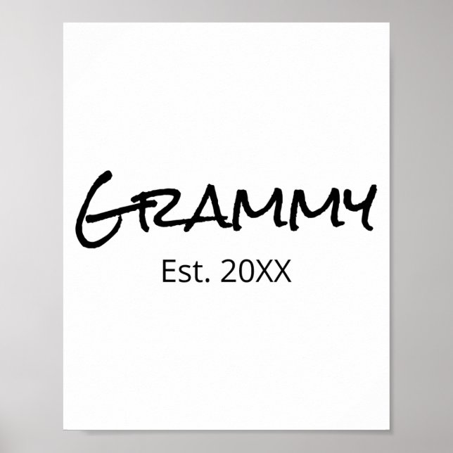 Póster Grammy Nana Gigi Grandma Grandmother D  (Frente)