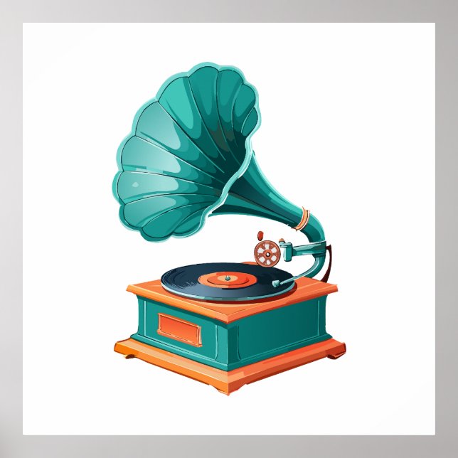 Póster Gramophone (Frente)