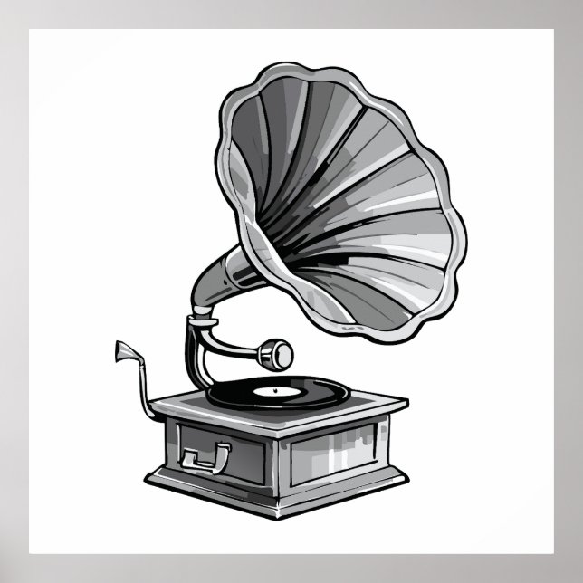 Póster Gramophone (Frente)