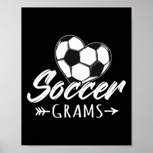 Póster Gramos de fútbol Familia coincidente Amante del fú