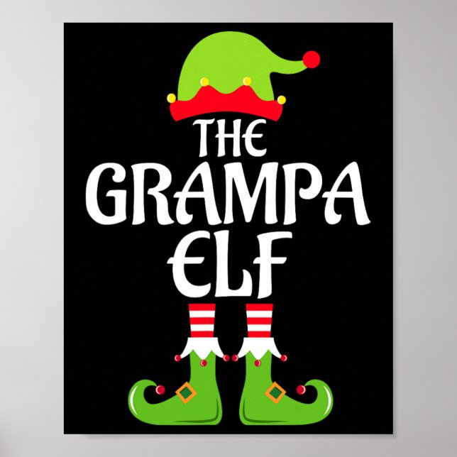 Póster Grampa Elf Navidades del grupo familiar coincident (Frente)