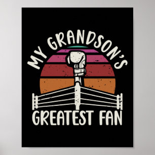 Póster Gran Abuela de Boxeo de Abuela