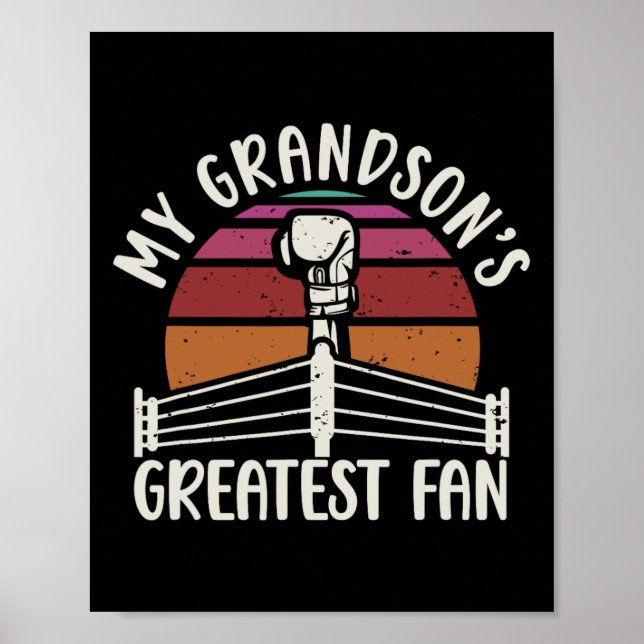 Póster Gran Abuela de Boxeo de Abuela (Frente)