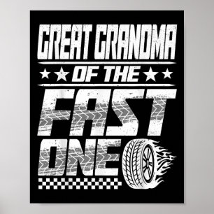 Póster Gran Abuela Del Rápido Racismo De Primer Cumpleaño