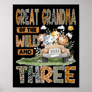 Póster Gran Abuela Del Salvaje Y Campo; Tres Tercios Cump