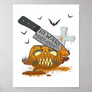 Póster Gran abuelos Funny Halloween Fiesta