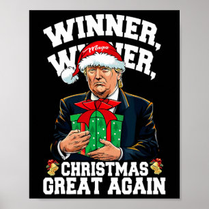 Póster Gran Ag del ganador de Trump con humor