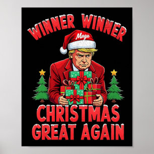 Póster Gran Ag del ganador de Trump con humor