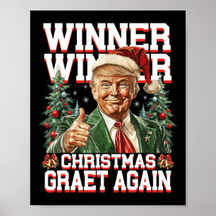 Póster Gran Ag del ganador de Trump con humor