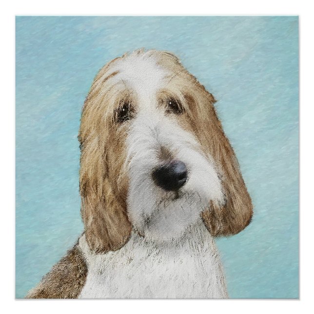 Póster Gran Basset Griffon Vendeen - Arte Perro Original (Anverso)