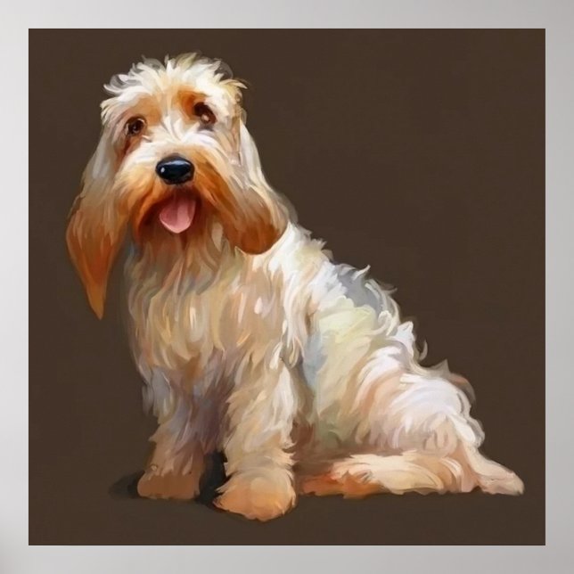 Póster Gran Basset Griffon Vendeen - Retrato de perro (Frente)