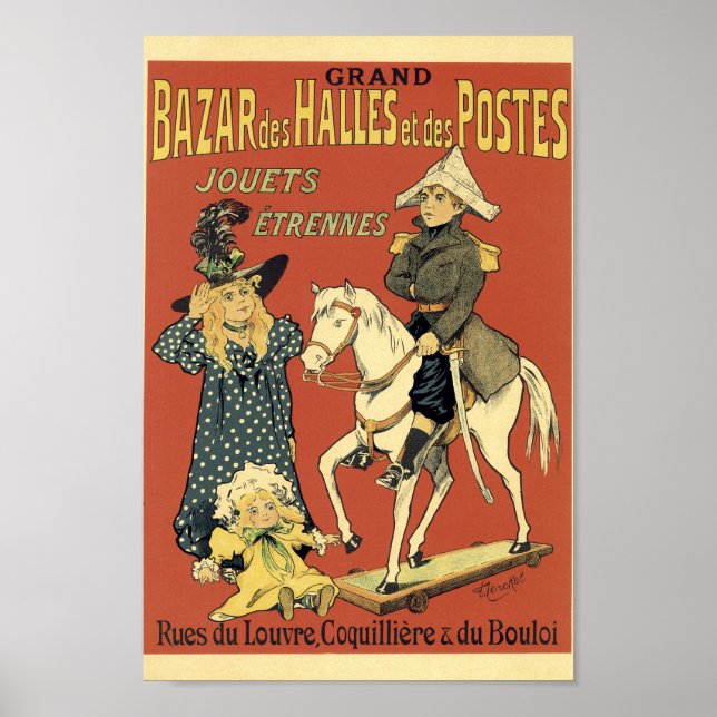 Póster Gran Bazar de Halles de la Antigüedad (Frente)