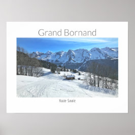 Póster Gran Bornand - Alta Saboya, Poster de los Alpes Fr