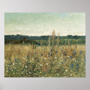 Póster Gran Botánica Vintage Foliage Floral Verdes