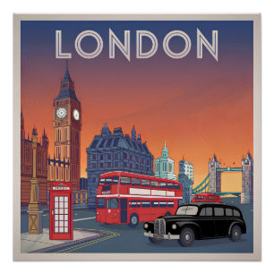 Póster Gran Bretaña de Londres