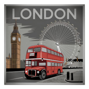 Póster Gran Bretaña de Londres
