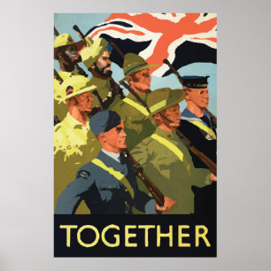Póster Gran Bretaña poster de la Segunda Guerra Mundial
