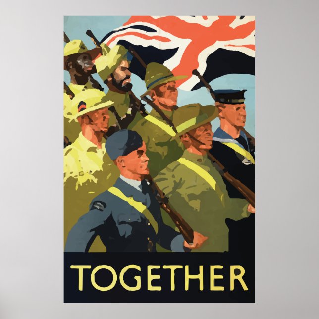 Póster Gran Bretaña poster de la Segunda Guerra Mundial (Frente)