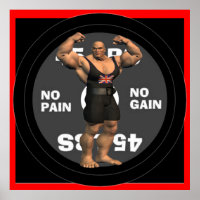Gran Bretaña Poster de Powerlifter