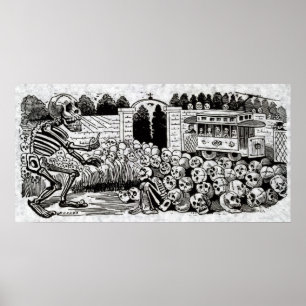 Póster Gran Calavera Eléctrica