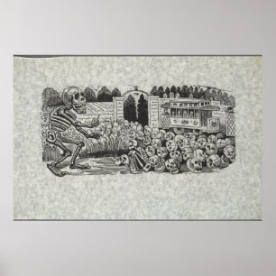 Póster gran Calavera Electrica Poster