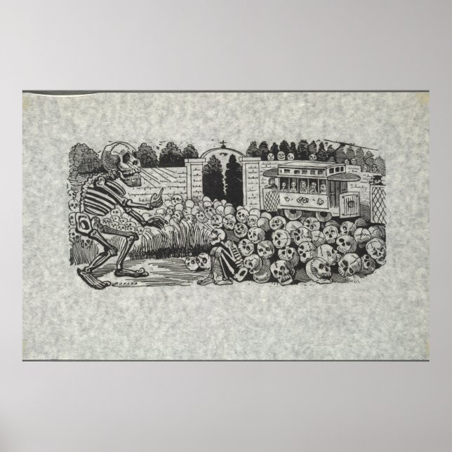 Póster gran Calavera Electrica Poster (Frente)