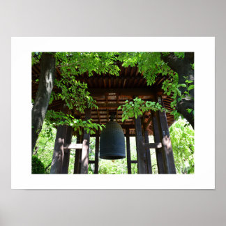 Póster Gran Campana, templo de Zojoji: Tokio